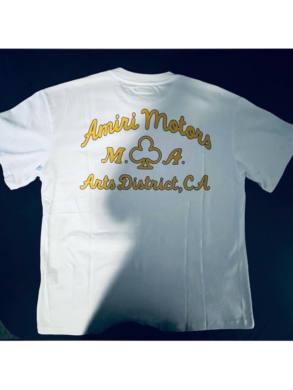 AMIRI S/S Graphic Front and Back T Shirt AMIRI MOTORS M.A. Arts District, CA ♣️